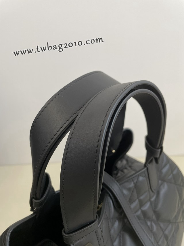 Dior专柜新款迪奥高仿原单中号黑色Toujours系列大菱格休闲女包 djfk1439